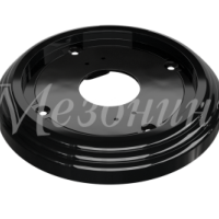 Рамка одноместная пластиковая, D 92x14 мм, цвет - черный, серия УСАДЬБА, ТМ МЕЗОНИНЪ