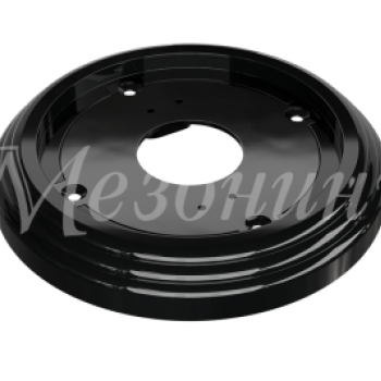 Рамка одноместная пластиковая, D 92x14 мм, цвет - черный, серия УСАДЬБА, ТМ МЕЗОНИНЪ