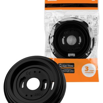 Рамка ретро 1-я черная пластик TDM Виви (6/72)