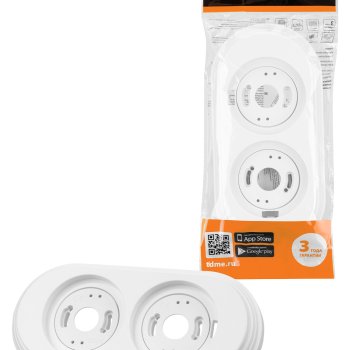 Рамка ретро 2-я белая пластик TDM Виви (6/36)