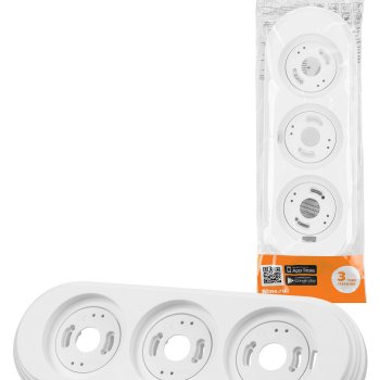 Рамка ретро 3-я белая пластик Виви TDM (6/36)