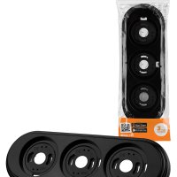 Рамка ретро 3-я черная пластик Виви TDM (6/36)