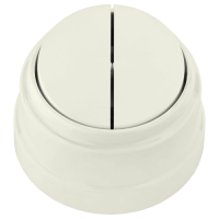 Выключатель Ретро 2кл бежевый (12)