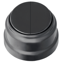 Выключатель Ретро 2кл 6А черный (12)