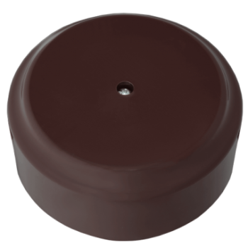 Коробка монтажная КМ-450 D80x35мм открытой установки Ретро шоколад (12)