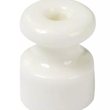 Изолятор Мезонинъ D19x24 белый фарфор универсальный ретро (40)