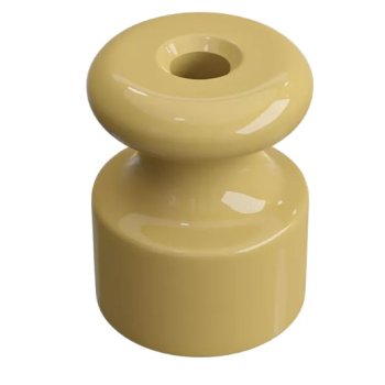 Изолятор Мезонинъ D19x24 песочное золото фарфор универсальный ретро (40)