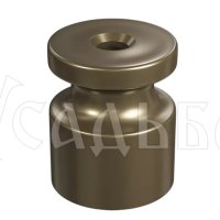 Изолятор пластиковый Усадьба D20х24мм бронза (100)