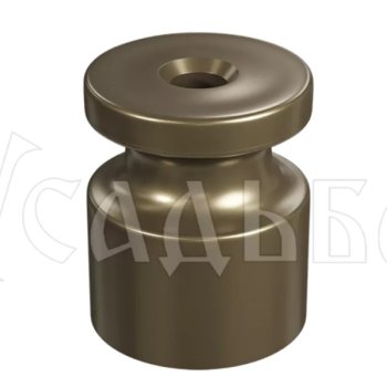 Изолятор пластиковый Усадьба D20х24мм бронза (100)