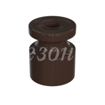 Изолятор пластиковый Усадьба D20х24мм коричневый