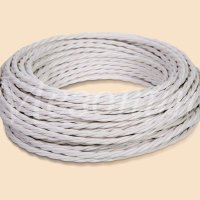 Провод витой 2х1,5 белый МезонинЪ ретро бухта 5м