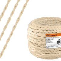 Провод витой 2х2,5 бежевый TDM ГОСТ ретро (20)