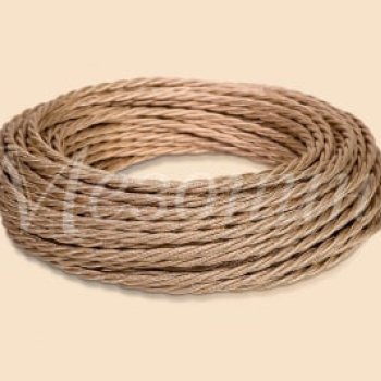 Провод витой 3х2,5 бежевый перламутр МезонинЪ ретро (10)