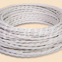 Провод витой 3х2,5 белый МезонинЪ ретро (10)