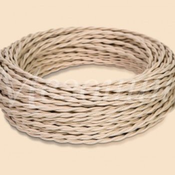 Провод витой 3х2,5 слоновая кость МезонинЪ ретро (10)