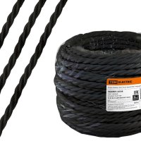 Провод витой 3х2,5 черный TDM ГОСТ ретро (50)