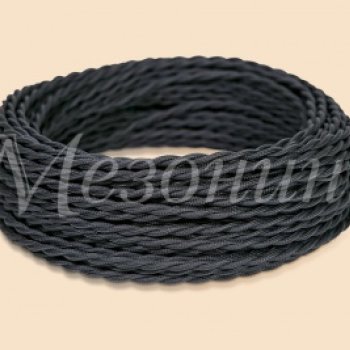 Провод витой 3х2,5 черный МезонинЪ (50)