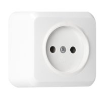 Розетка Smartbuy Юпитер 1-ая без заземления белый (10/200)