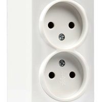 Розетка Smartbuy Юпитер 2-ая без заземления белый (10/200)