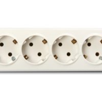 Розетка Smartbuy Юпитер 4-ая с заземлением белый (6/60)