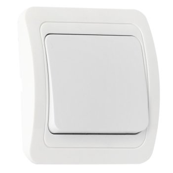 Выключатель Smartbuy Марс белый 1кл (10/200)