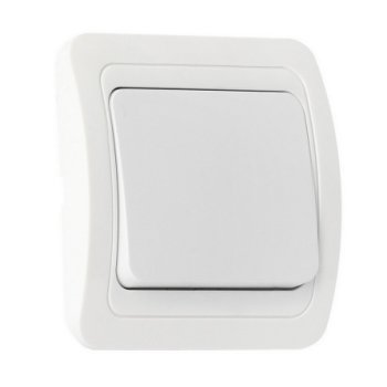 Выключатель Smartbuy Марс белый 1кл керамика (10/200)