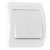 Выключатель Smartbuy Марс белый 2кл (10/200)