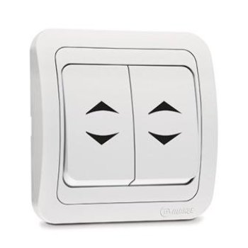 Выключатель Makel Mimoza 2кл. белый проходной (12)