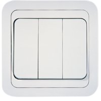 Выключатель Makel Mimoza 3кл. белый (12)