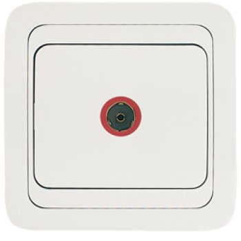 Розетка Makel Mimoza TV белая (12)