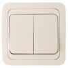 Выключатель Makel Mimoza 2 кл. крем (12)