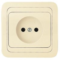 Розетка Makel Mimoza 1-ая крем б/з (12)