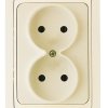 Розетка Makel Mimoza 2-ая крем б/з (12)