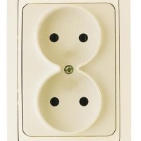 Розетка Makel Mimoza 2-ая крем б/з (12)