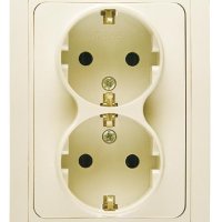 Розетка Makel Mimoza 2-ая крем с/з (12)