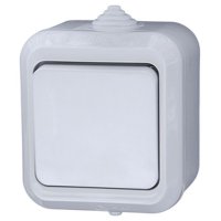 Выключатель Makel IP44 1 кл. белый (10/100)