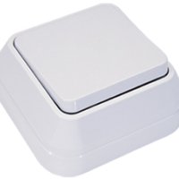 Выключатель Makel накладной 1 кл. белый (10/100)