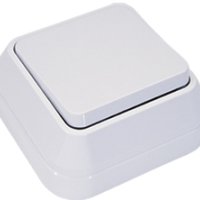 Выключатель Makel накладной 1 кл. белый проходной (10)