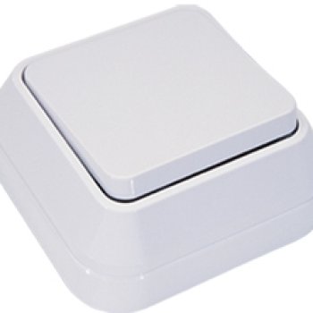 Выключатель Makel накладной 1 кл. белый проходной (10)