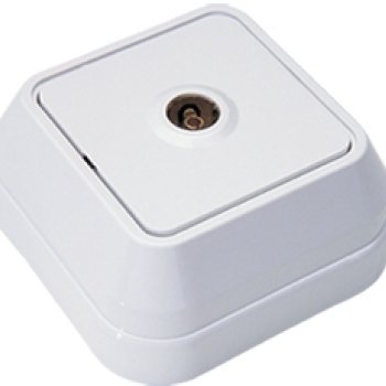 Розетка Makel накладная TV белая (10)