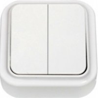 Выключатель Пралеска 2кл. белый (90)