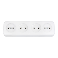 Рoзетка 4-ая белый б/з (34/36)