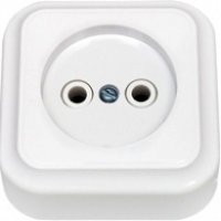 Розетка Пралеска 1-ая белый б/з (108)