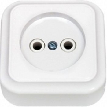 Розетка Пралеска 1-ая белый б/з (108)