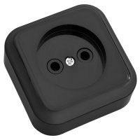 Рoзетка Пралеска 1-ая черный б/з (64)