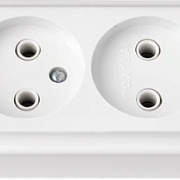 Розетка Пралеска 2-ая белый б/з (60)