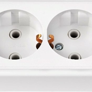 Розетка Пралеска 2-ая белый с/з (50)