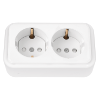 Рoзетка Пралеска 2-ая белый с/з шторки (50)