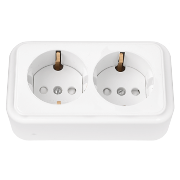 Рoзетка Пралеска 2-ая белый с/з шторки (50)