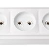Розетка Пралеска 3-ая белый б/з (56)